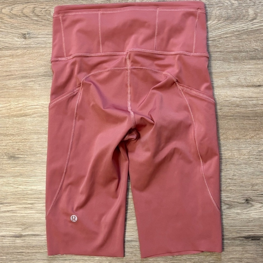 Lululemon Fast And Free Shorts Size 4 In Cherry Tint 10"